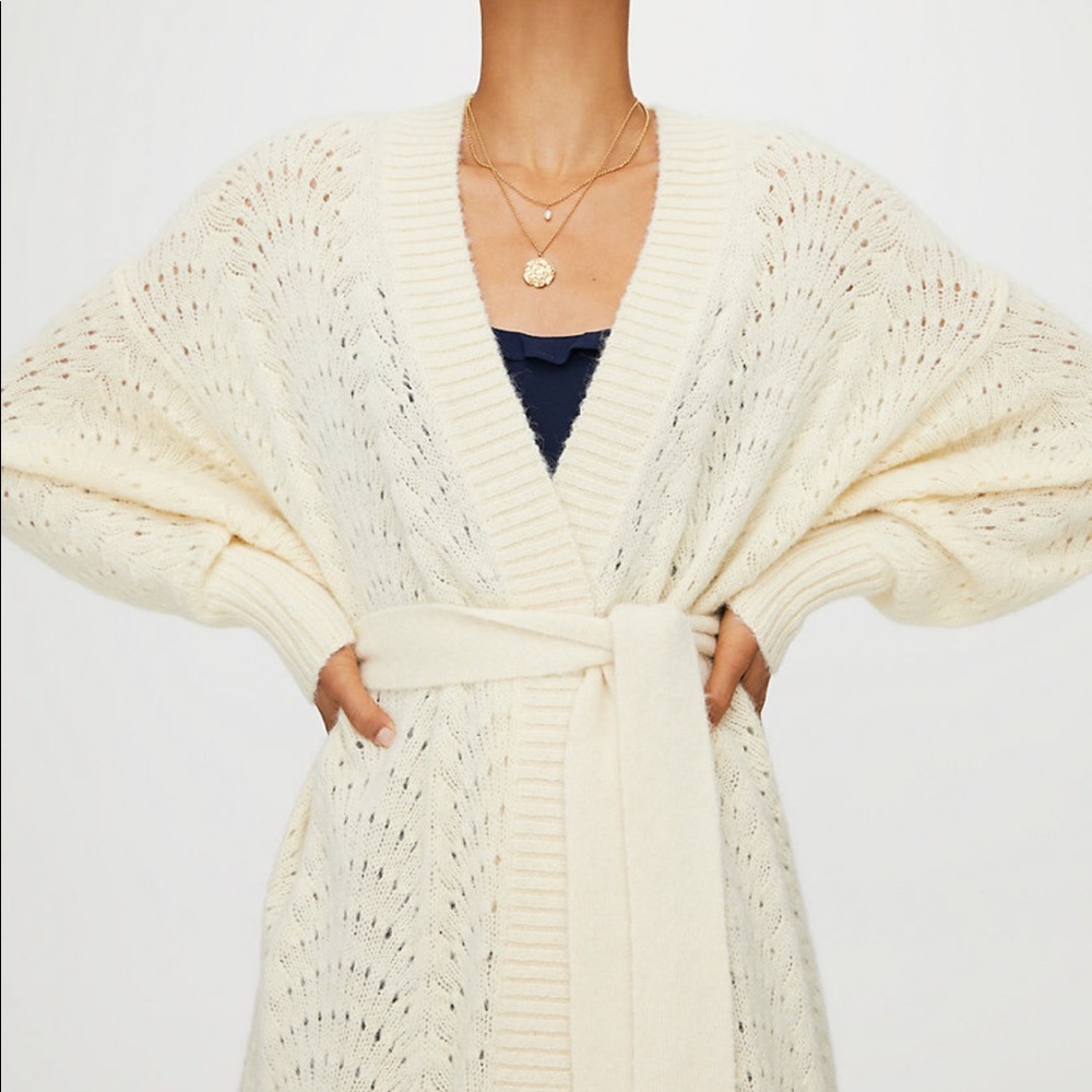Aritzia alpaca/wool cardigan
